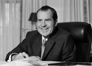 Nixon on his second day as president, Jan. 21, 1969.
