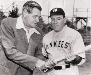 Babe giving William Bendix a few pointers, but was always out the actor's league.
